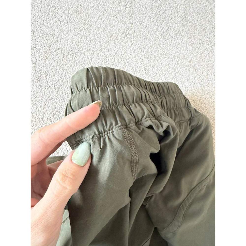 Lululemon Track That Shorts Size 2 Soft Cool Olive Green High-Rise Cut Liner 5
